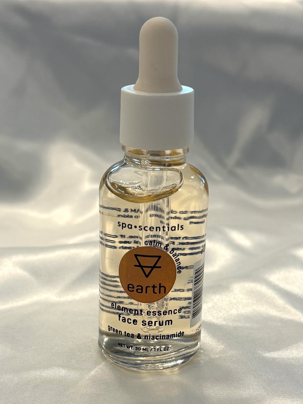 Spa Scentials Element Essence Face Serum EARTH Green Tea Niacinamide New